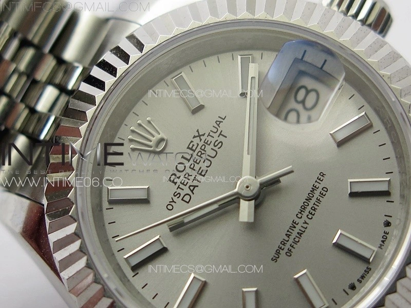 Datejust 28mm 279179 SS APSF Best Edition Silver Dial Sticks Markers on SS Jubilee Bracelet NH05