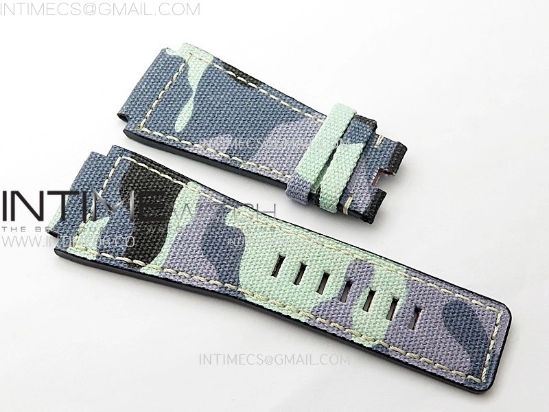 BR03-93 GMT Blue Black Bezle SS B12 Best Edition Blue Dial on Blue Leather Strap A2836
