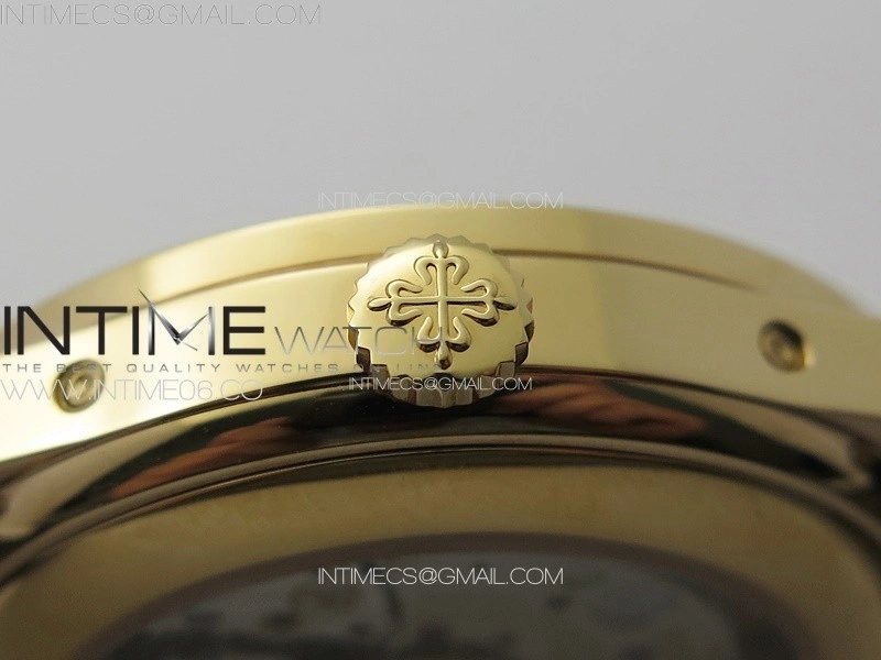 Annual Calendar Moonphase 5396 RG PPF 1:1 Best Edition Blue Dial T Crystal Markers on Blue Leather Strap A324