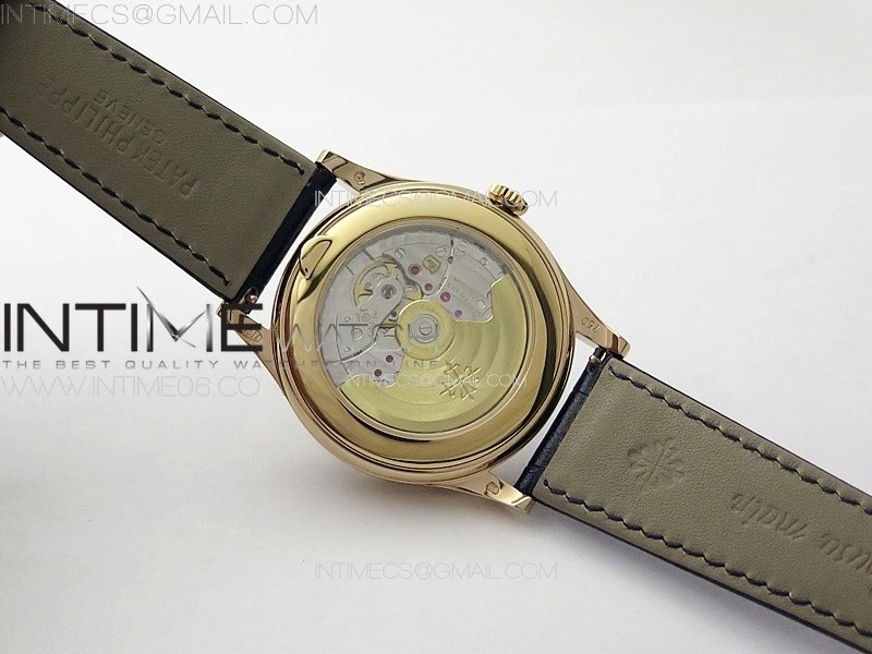 Annual Calendar Moonphase 5396 RG PPF 1:1 Best Edition Blue Dial T Crystal Markers on Blue Leather Strap A324