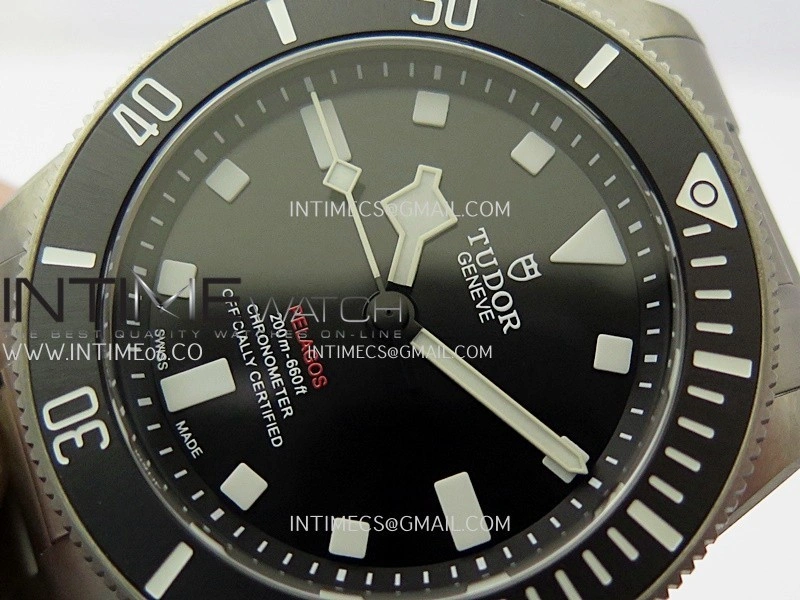 Pelagos M25407N-0001 39mm Black Ceramic Ti V2 ZF 1:1 Best Edition Black Dial on Titanium Bracelet A2824