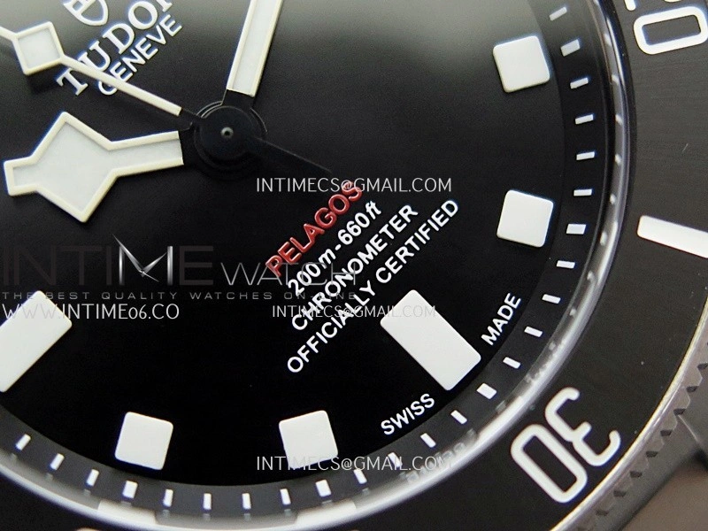 Pelagos M25407N-0001 39mm Black Ceramic Ti V2 ZF 1:1 Best Edition Black Dial on Titanium Bracelet A2824