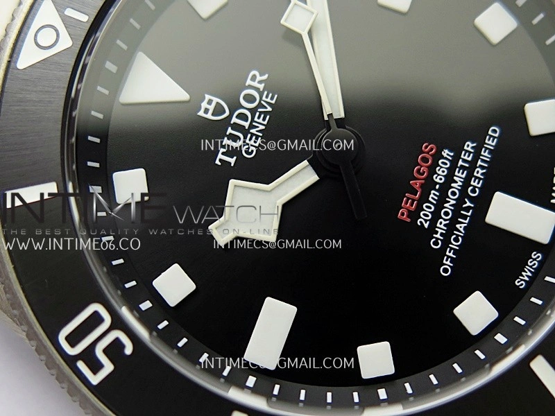Pelagos M25407N-0001 39mm Black Ceramic Ti V2 ZF 1:1 Best Edition Black Dial on Titanium Bracelet A2824
