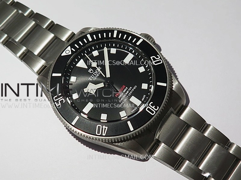 Pelagos M25407N-0001 39mm Black Ceramic Ti V2 ZF 1:1 Best Edition Black Dial on Titanium Bracelet A2824