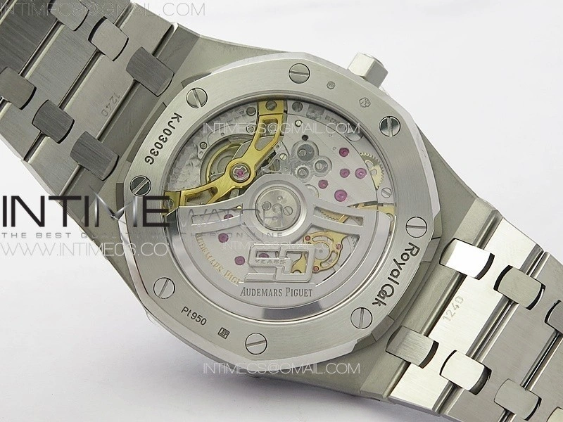 Royal Oak 39mm V2 16202 50th SS ZF 1:1 Best Edition Green Textured Dial on SS Bracelet A7121