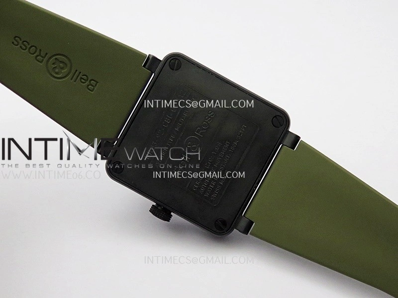 BR03A 41mm Real Ceramic 1:1 Best Edition Green Dial On Green Rubber Strap MIYOTA 9015