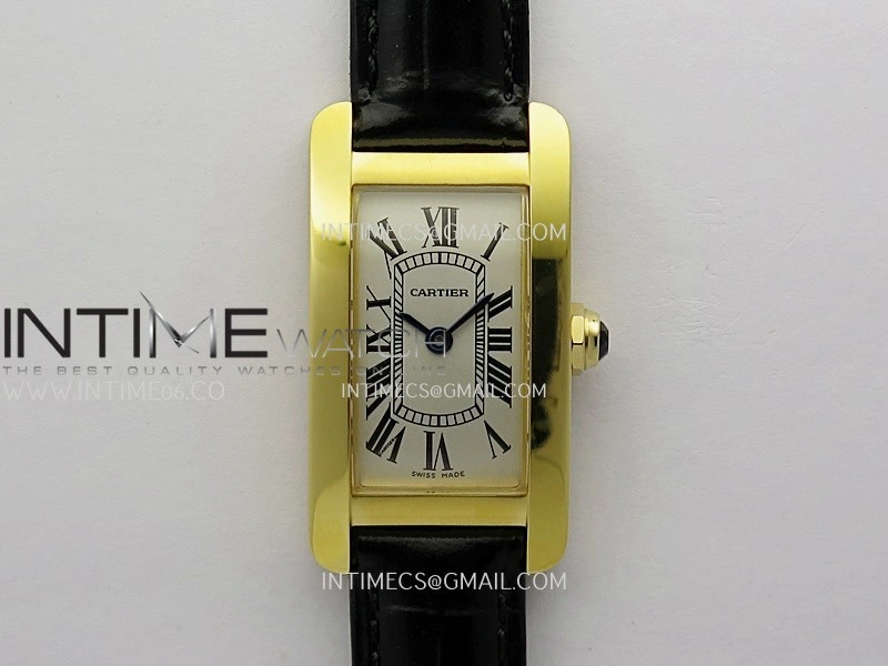 Tank WSTA0016 19mm YG 8848F Best Edition Silver Dial on Black Leather Strap Ronda Quartz