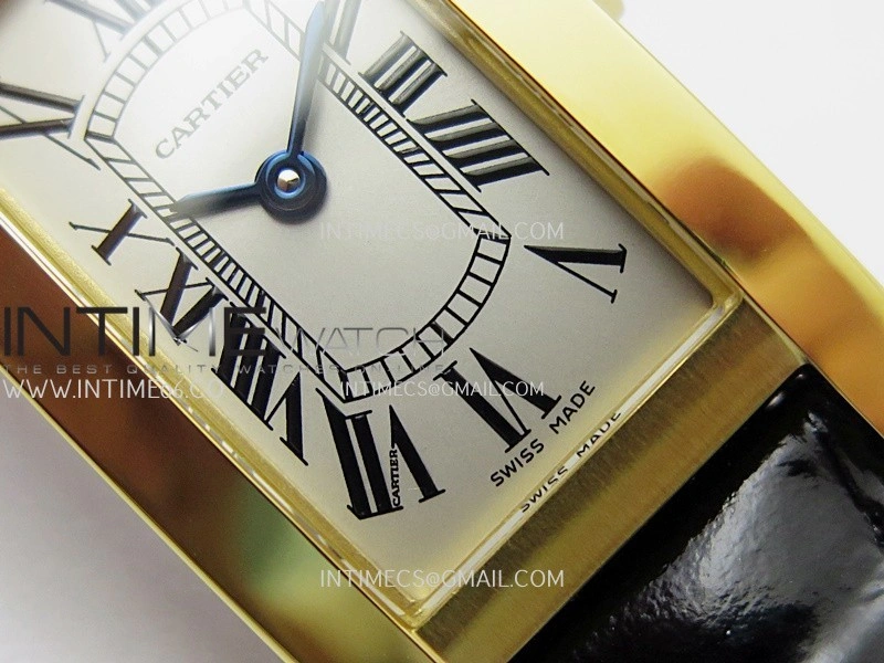 Tank WSTA0016 19mm YG 8848F Best Edition Silver Dial on Black Leather Strap Ronda Quartz