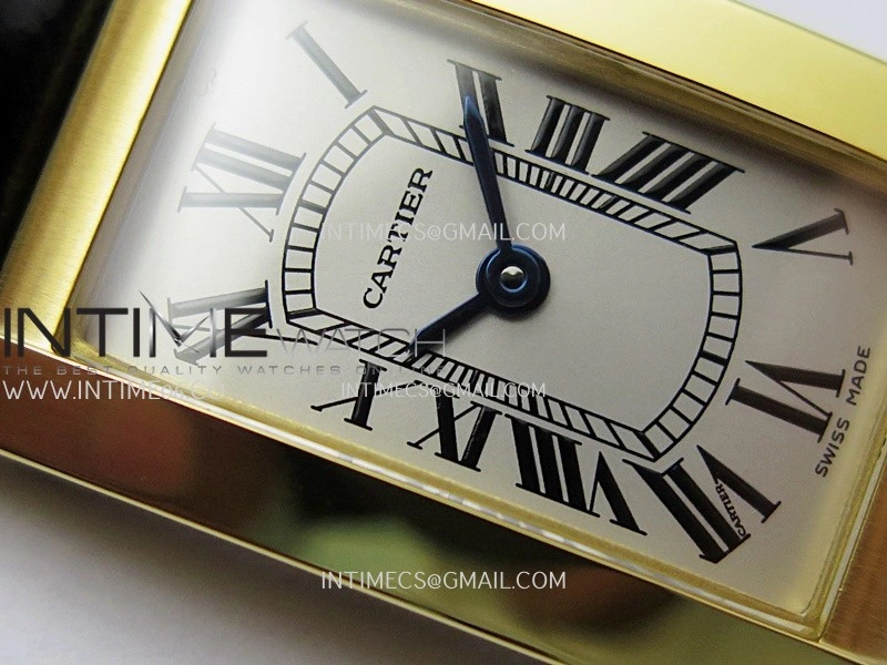 Tank WSTA0016 19mm YG 8848F Best Edition Silver Dial on Black Leather Strap Ronda Quartz