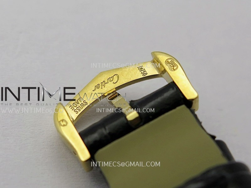 Tank WSTA0016 19mm YG 8848F Best Edition Silver Dial on Black Leather Strap Ronda Quartz