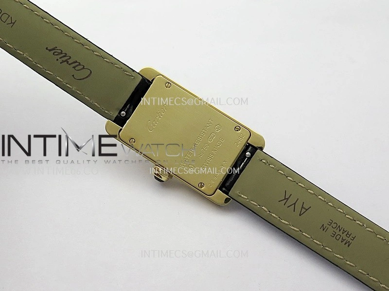 Tank WSTA0016 19mm YG 8848F Best Edition Silver Dial on Black Leather Strap Ronda Quartz