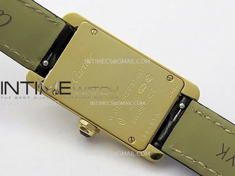 Tank WSTA0016 19mm YG 8848F Best Edition Silver Dial on Black Leather Strap Ronda Quartz