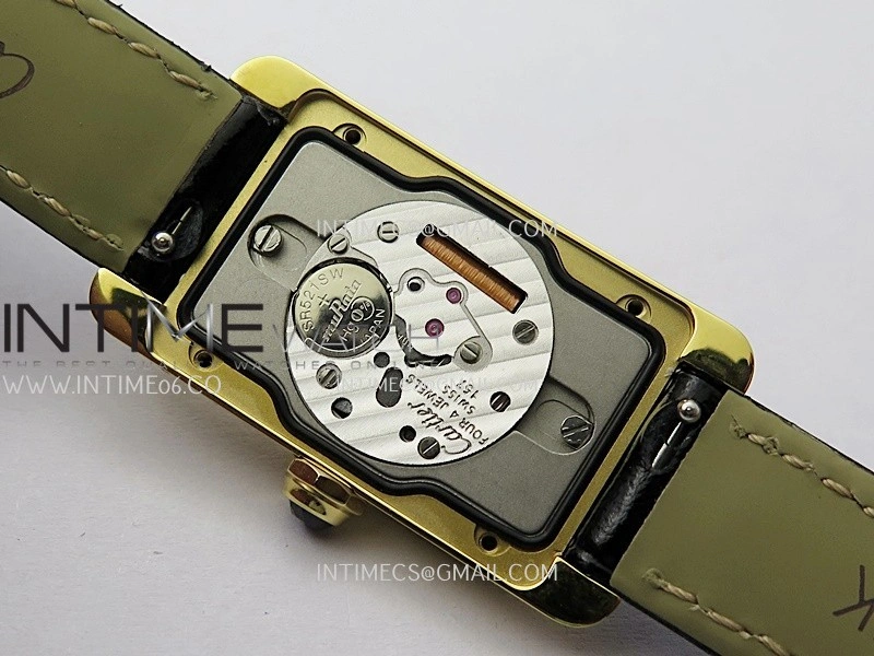 Tank WSTA0016 19mm YG 8848F Best Edition Silver Dial on Black Leather Strap Ronda Quartz