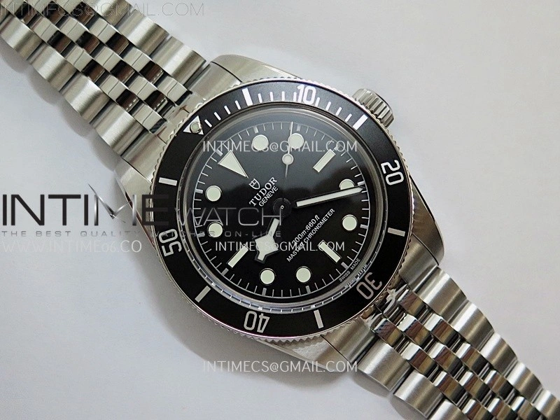 Heritage Black Bay M7941A1A0NU-0003 41mm SS ZF 1:1 Best Edition Black Dial Black Bezel on SS Bracelet A2824