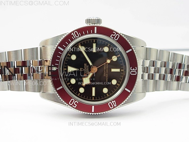 Heritage Black Bay M7941A1A0RU-0003 41mm SS ZF 1:1 Best Edition Black Dial Red Bezel on SS Bracelet A2824