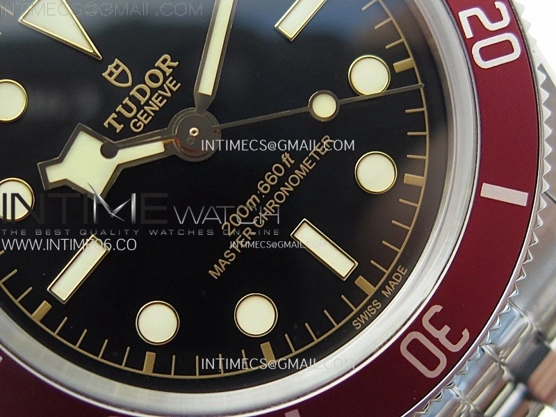 Heritage Black Bay M7941A1A0RU-0003 41mm SS ZF 1:1 Best Edition Black Dial Red Bezel on SS Bracelet A2824