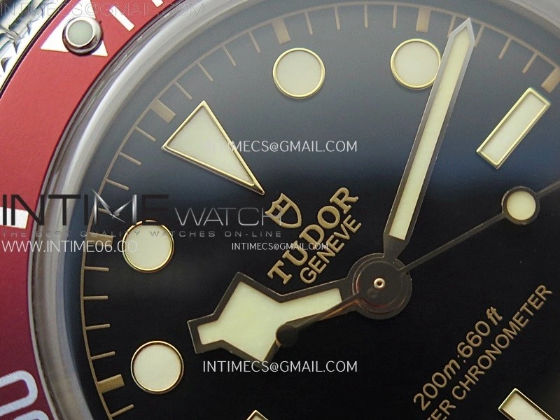 Heritage Black Bay M7941A1A0RU-0003 41mm SS ZF 1:1 Best Edition Black Dial Red Bezel on SS Bracelet A2824