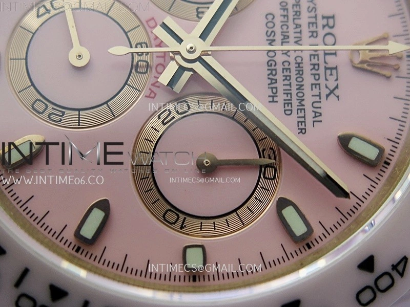 Daytona AET Solid Pink Ceramic Case and Bracelet N6F 1:1 Best Edition Pink Dial On DD4801