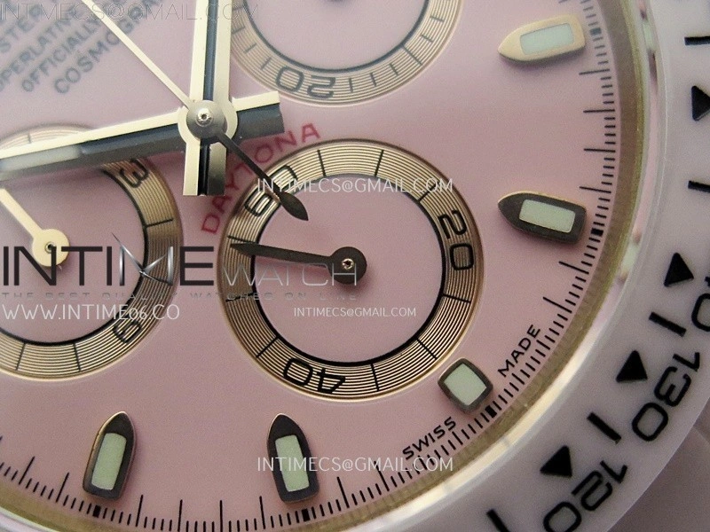 Daytona AET Solid Pink Ceramic Case and Bracelet N6F 1:1 Best Edition Pink Dial On DD4801