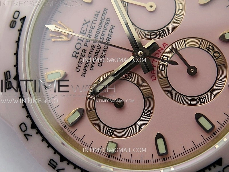 Daytona AET Solid Pink Ceramic Case and Bracelet N6F 1:1 Best Edition Pink Dial On DD4801