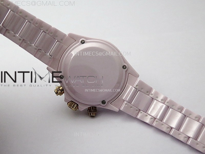 Daytona AET Solid Pink Ceramic Case and Bracelet N6F 1:1 Best Edition Pink Dial On DD4801
