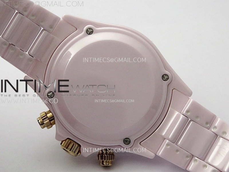 Daytona AET Solid Pink Ceramic Case and Bracelet N6F 1:1 Best Edition Pink Dial On DD4801