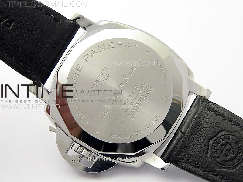 PAM1249 X SS VSF 1:1 Best Edition White Sun Dial on Black Leather Strap Asian P900
