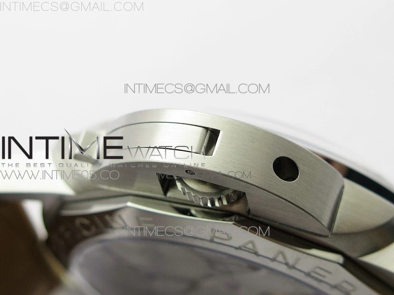 PAM127 XF 1:1 Best Edition Black Dial on Brown Leather Strap A6497 with Y-Incabloc