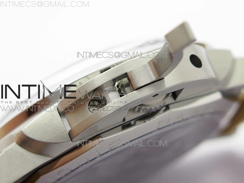 PAM127 XF 1:1 Best Edition Black Dial on Brown Leather Strap A6497 with Y-Incabloc