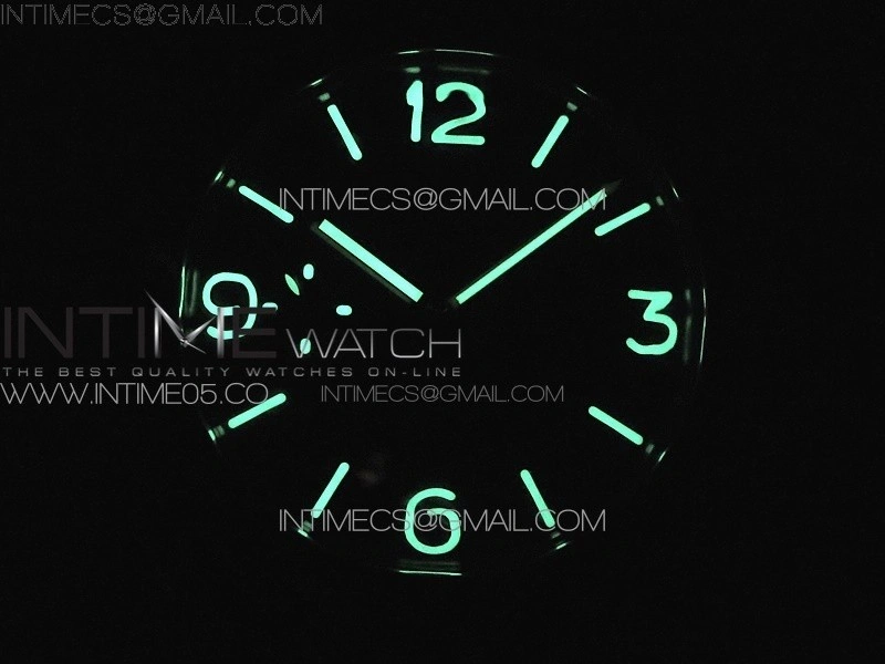 PAM127 XF 1:1 Best Edition Black Dial on Brown Leather Strap A6497 with Y-Incabloc