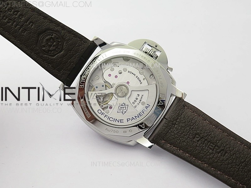 PAM1329 Y SS VSF 1:1 Best Edition Green Sun Dial on Black Leather Strap Asian P900