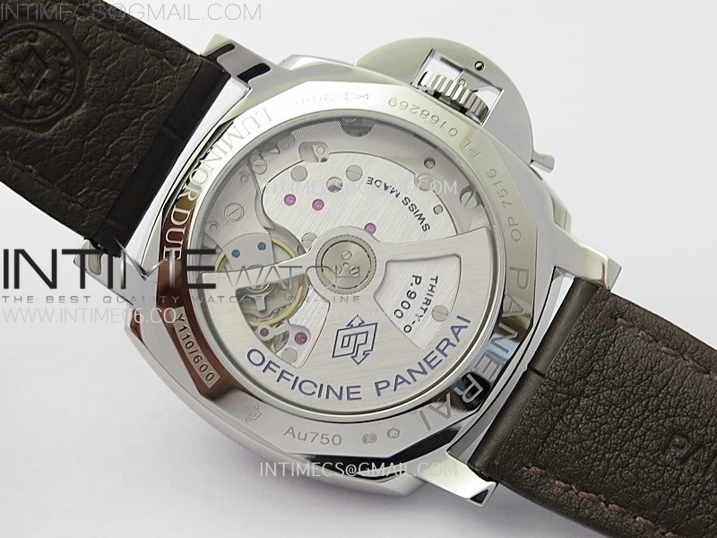 PAM1329 Y SS VSF 1:1 Best Edition Green Sun Dial on Black Leather Strap Asian P900