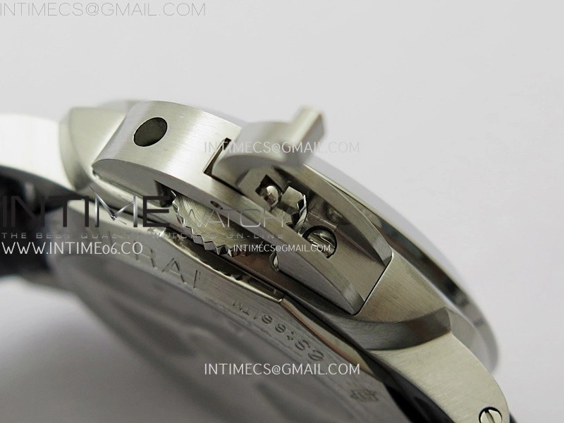 PAM1365 Z GMT SS VSF 1:1 Best Edition Black Dial on Black Leather Strap Asian P900