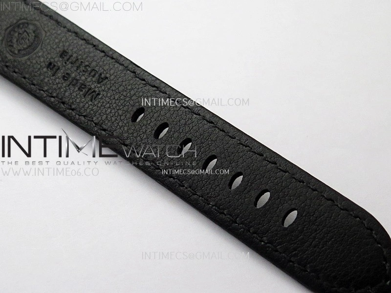 PAM1365 Z GMT SS VSF 1:1 Best Edition Black Dial on Black Leather Strap Asian P900