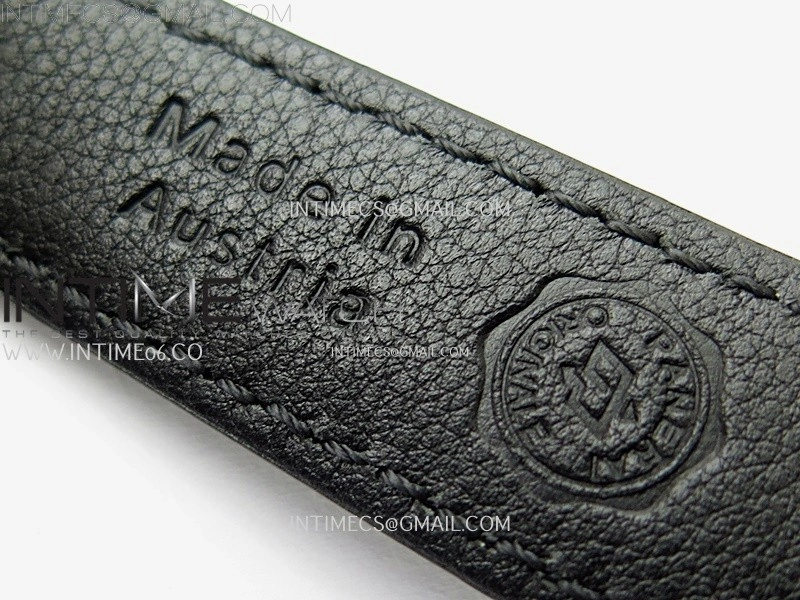 PAM1365 Z GMT SS VSF 1:1 Best Edition Black Dial on Black Leather Strap Asian P900