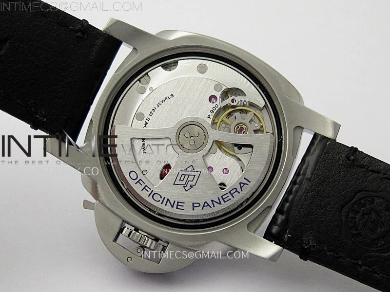 PAM1365 Z GMT SS VSF 1:1 Best Edition Black Dial on Black Leather Strap Asian P900