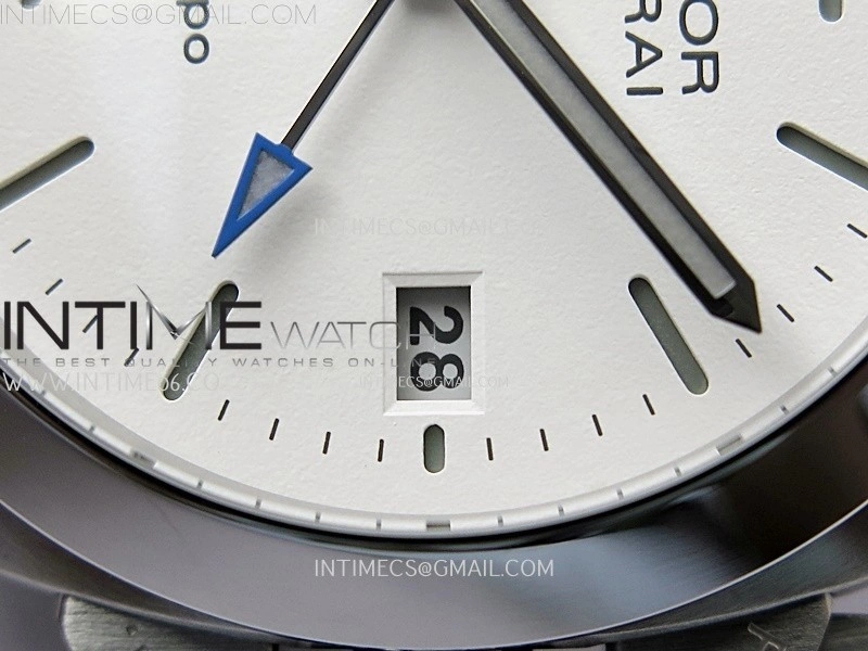 PAM1367 Z GMT SS VSF 1:1 Best Edition White Dial on Black Leather Strap Asian P900