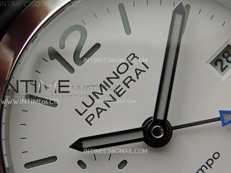 PAM1367 Z GMT SS VSF 1:1 Best Edition White Dial on Black Leather Strap Asian P900