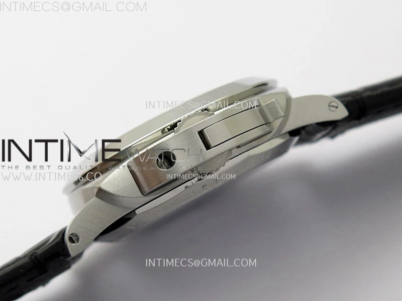 PAM1367 Z GMT SS VSF 1:1 Best Edition White Dial on Black Leather Strap Asian P900