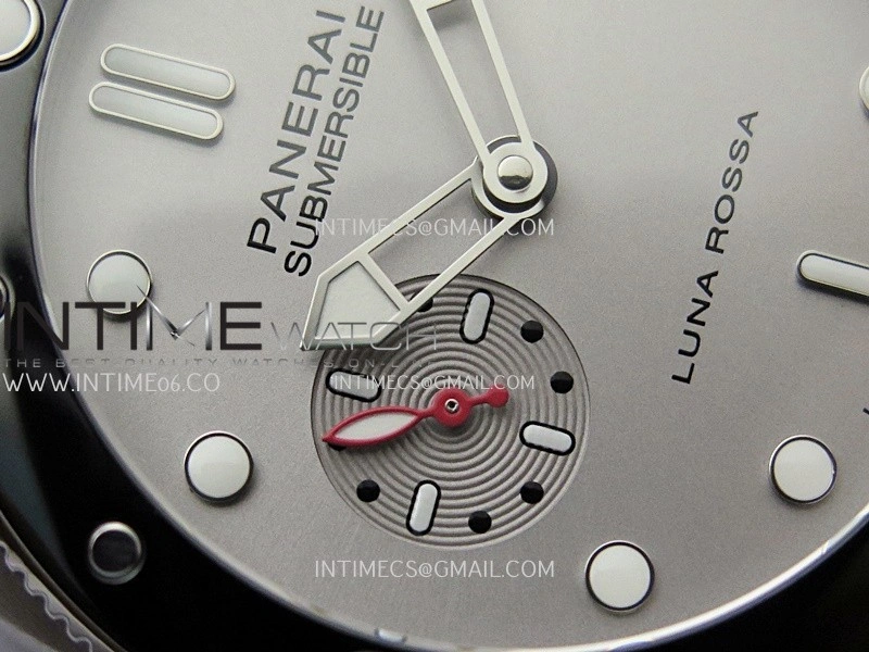 PAM1681 44mm Luna Rossa Submersible VSF 1:1 Best Edition On Gray Fabric Strap P900