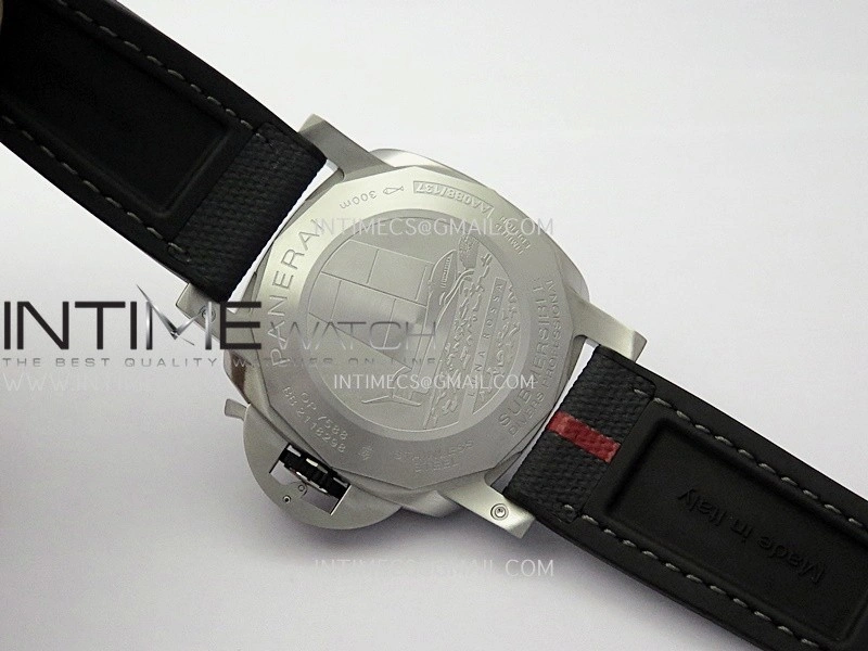 PAM1681 44mm Luna Rossa Submersible VSF 1:1 Best Edition On Gray Fabric Strap P900