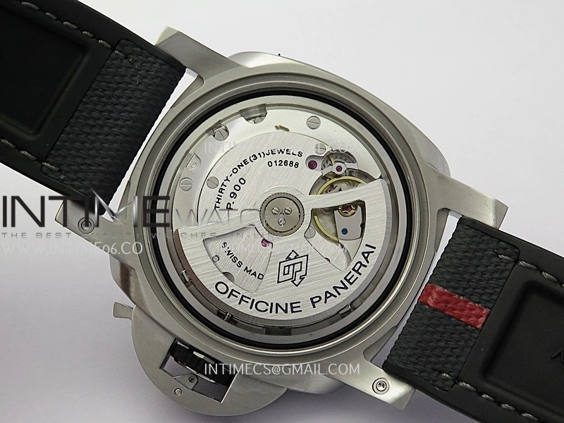 PAM1681 44mm Luna Rossa Submersible VSF 1:1 Best Edition On Gray Fabric Strap P900