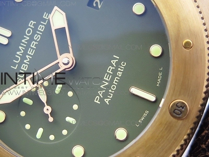 PAM382 N Bronzo VSF V2 1:1 Best Edition on Brown Distressed Calfskin Strap VSP9000