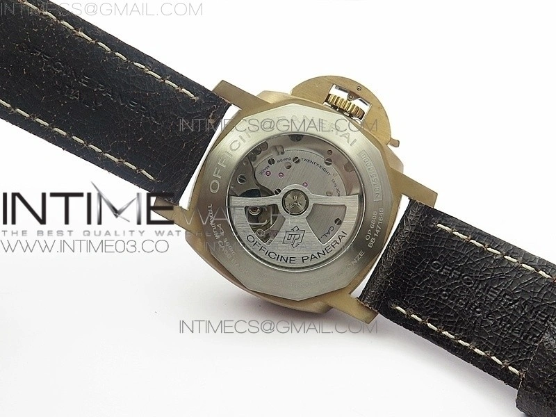 PAM382 N Bronzo VSF V2 1:1 Best Edition on Brown Distressed Calfskin Strap VSP9000