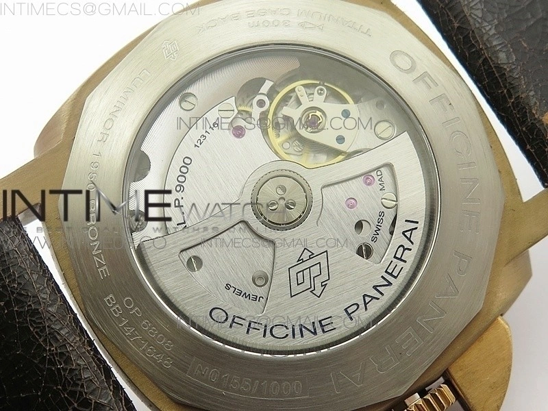 PAM382 N Bronzo VSF V2 1:1 Best Edition on Brown Distressed Calfskin Strap VSP9000