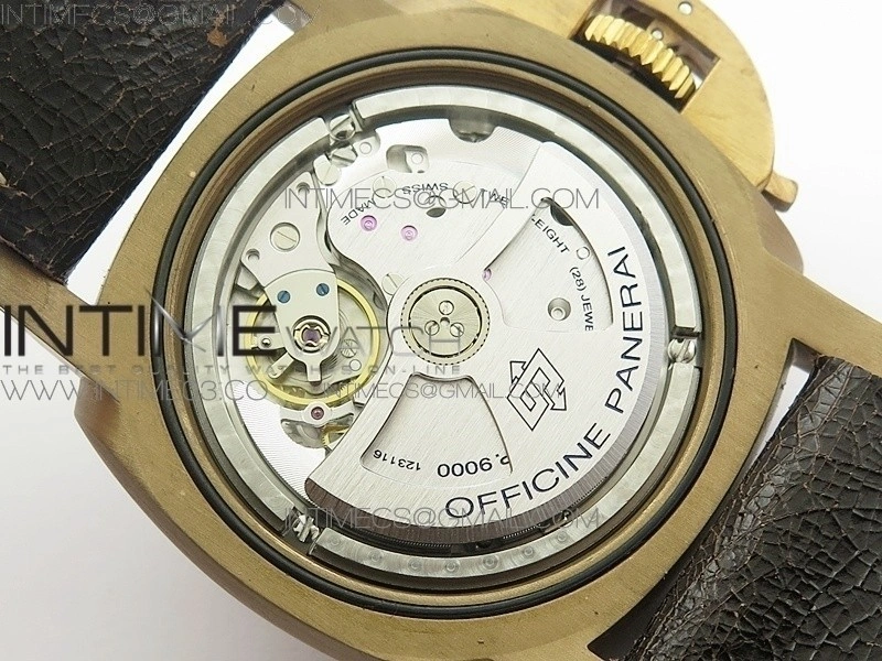 PAM382 N Bronzo VSF V2 1:1 Best Edition on Brown Distressed Calfskin Strap VSP9000