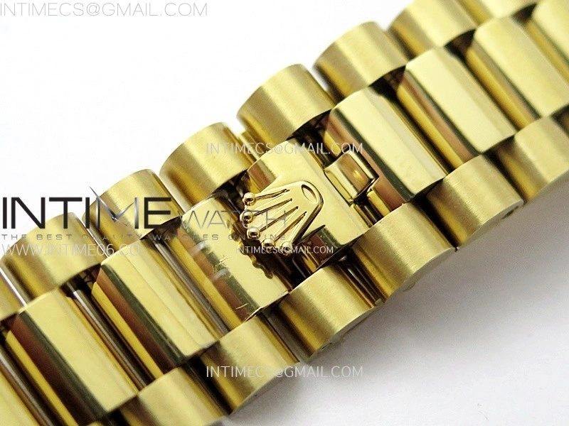 Day Date 36mm Gain Weight YG tungsten APSF 1:1 Best Edition Diamond Dial Rainbow Markers on SS President Bracelet A3255
