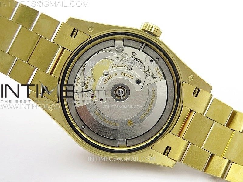 Day Date 36mm Gain Weight YG tungsten APSF 1:1 Best Edition Diamond Dial Rainbow Markers on SS President Bracelet A3255