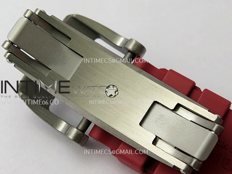 RM035-02 Real Black NTPT APSF 1:1 Best Edition Skeleton Dial On Red Rubber Strap Dandong Super Clone RMAL1