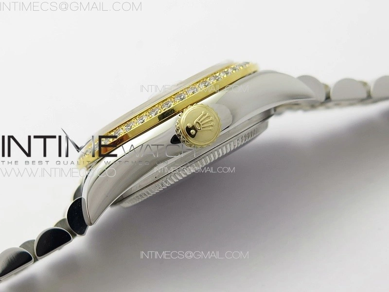 Datejust 28mm 279179 SS YG APSF Best Edition Gold Dial Stars Crystals Markers on SS YG Jubilee Bracelet NH05